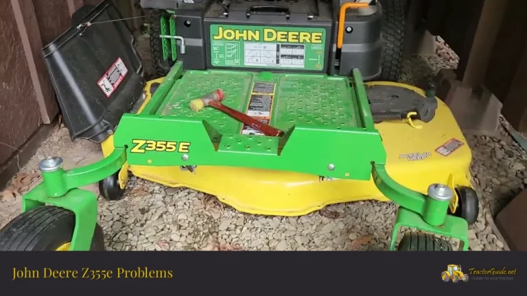 john deere z355e problems