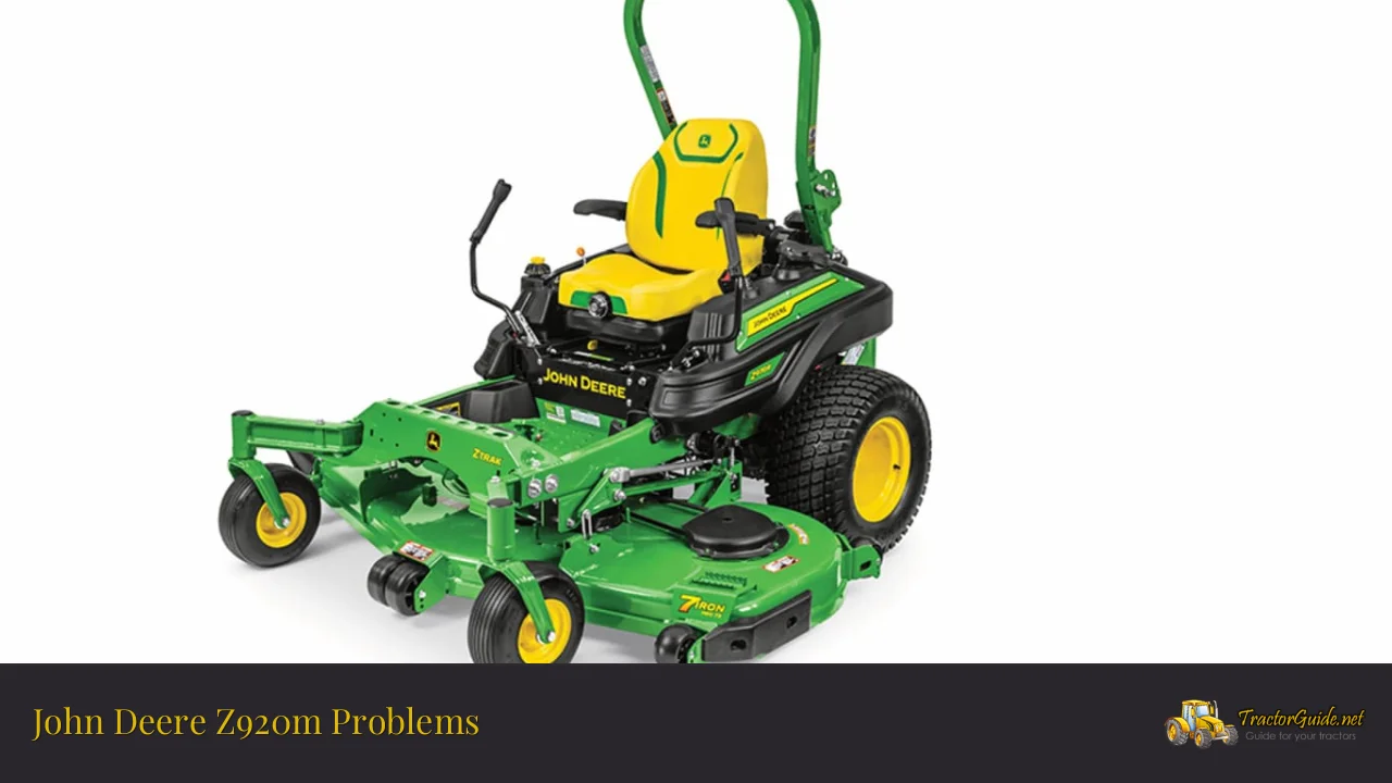 john deere z920m problems