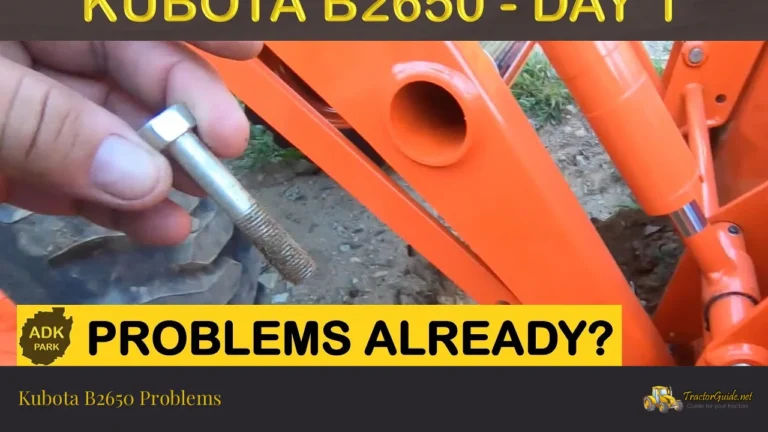 kubota b2650 problems