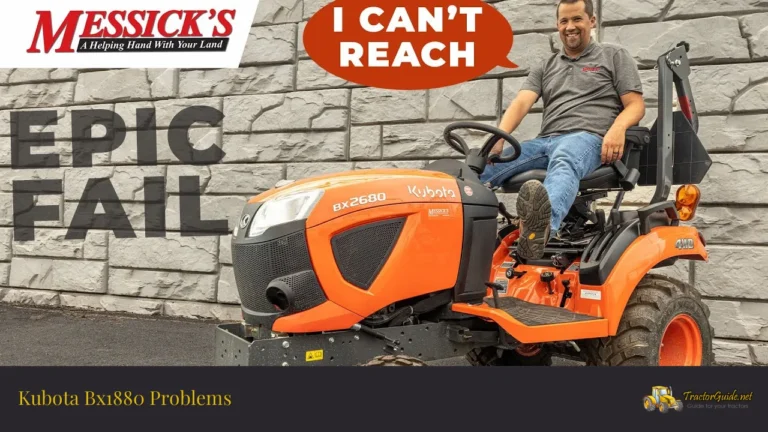 kubota bx1880 problems