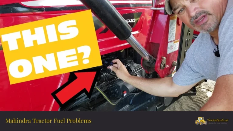 mahindra tractor fuel problems