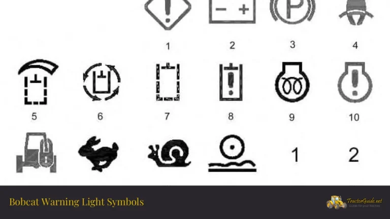 bobcat warning light symbols