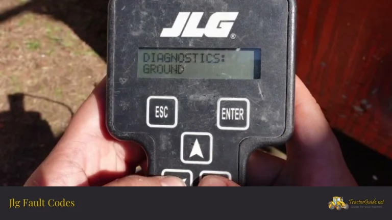 jlg fault codes