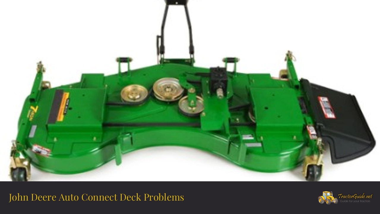 john deere auto connect deck problems