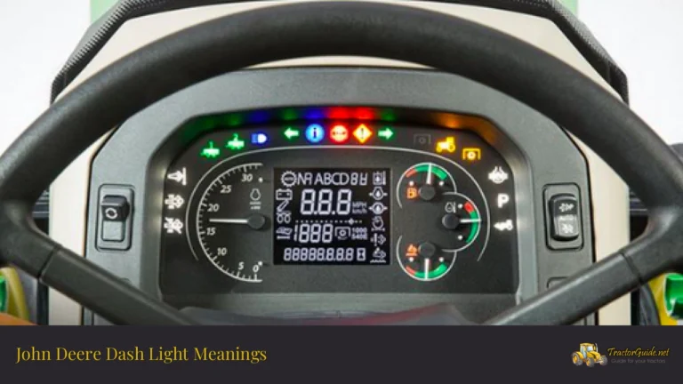 john deere dash light meanings