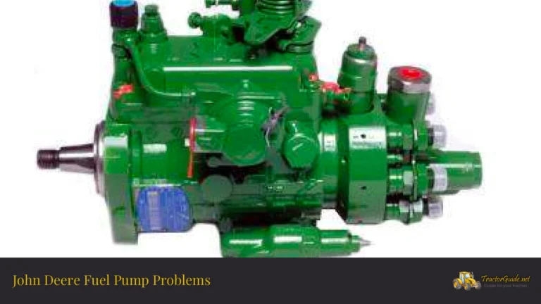 john deere fuel pump problems