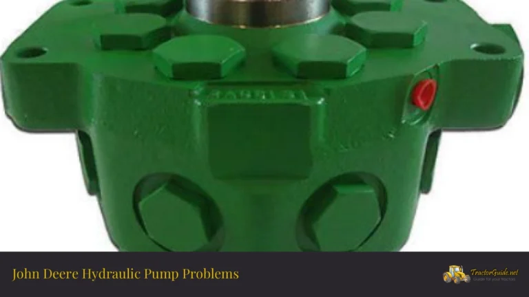 john deere hydraulic pump problems