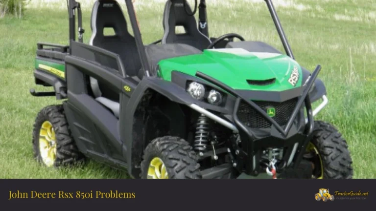 john deere rsx 850i problems