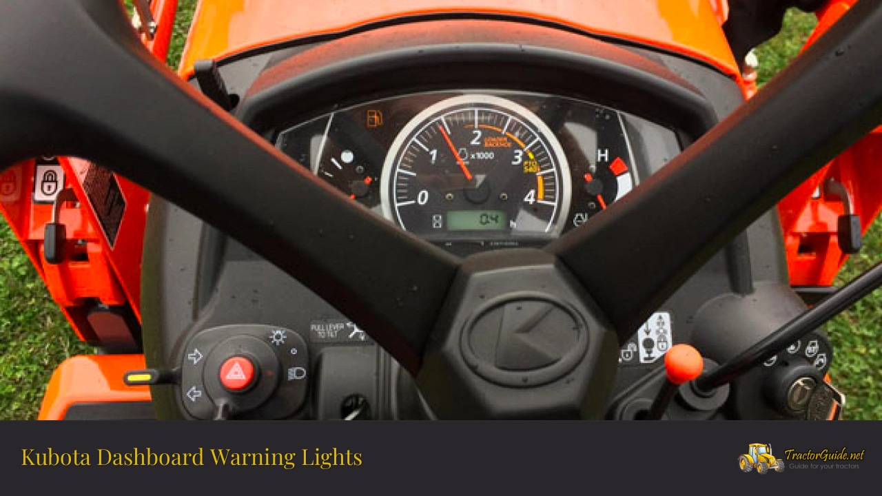 kubota dashboard warning lights