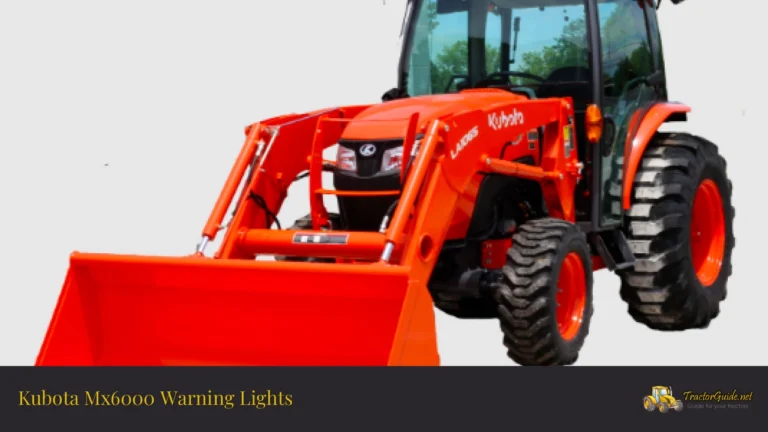 kubota mx6000 warning lights