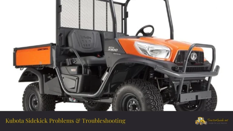 kubota sidekick problems troubleshooting