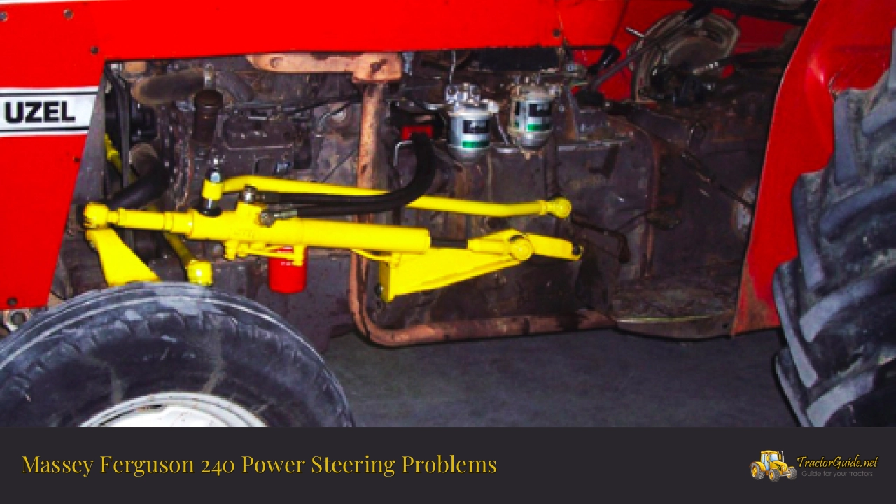 massey ferguson 240 power steering problems