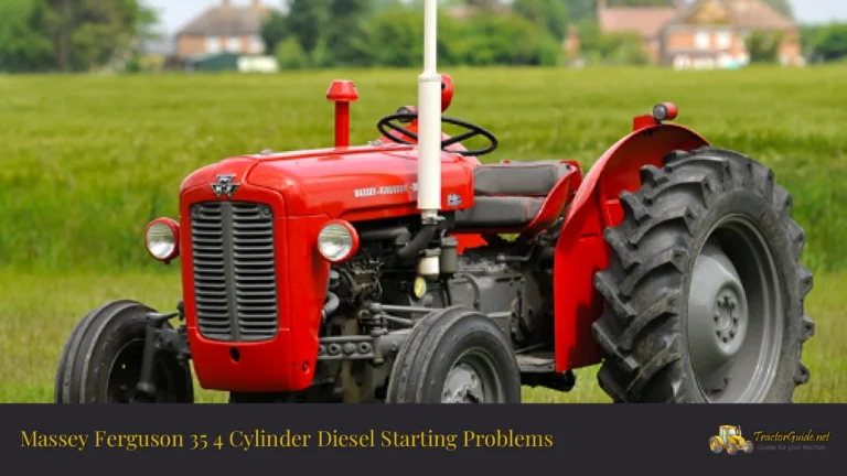 massey ferguson 35 4 cylinder diesel starting problems