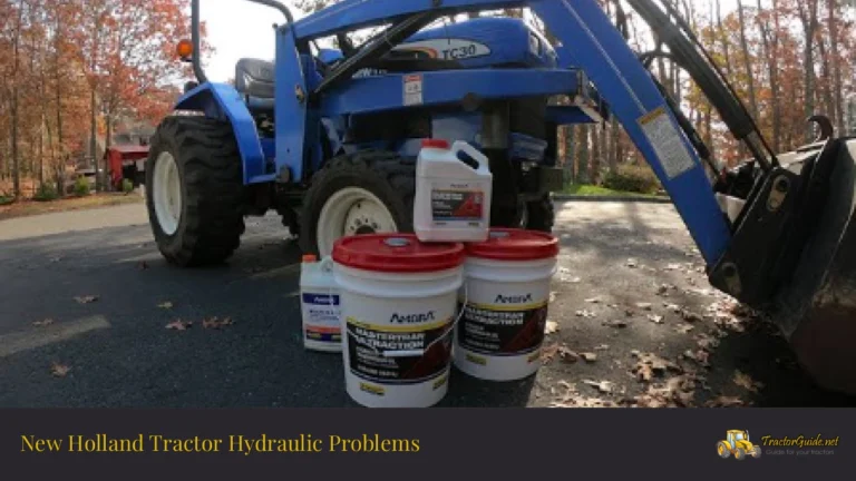 new holland tractor hydraulic problems