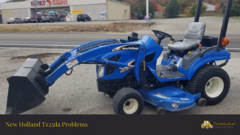 new holland tz25da problems