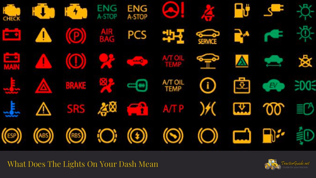 what does the lights on your dash mean