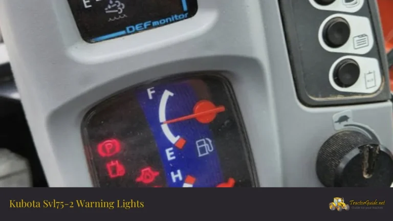 kubota svl75-2 warning lights