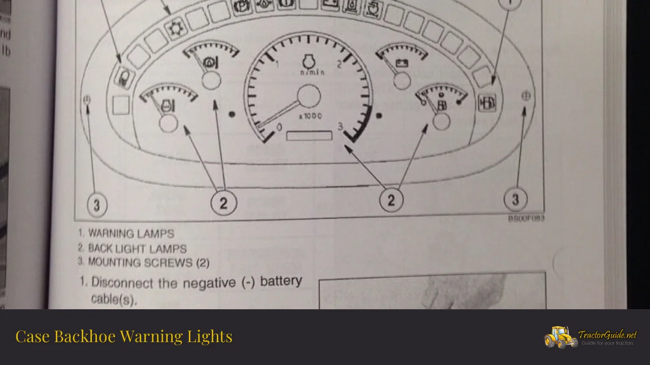 case backhoe warning lights