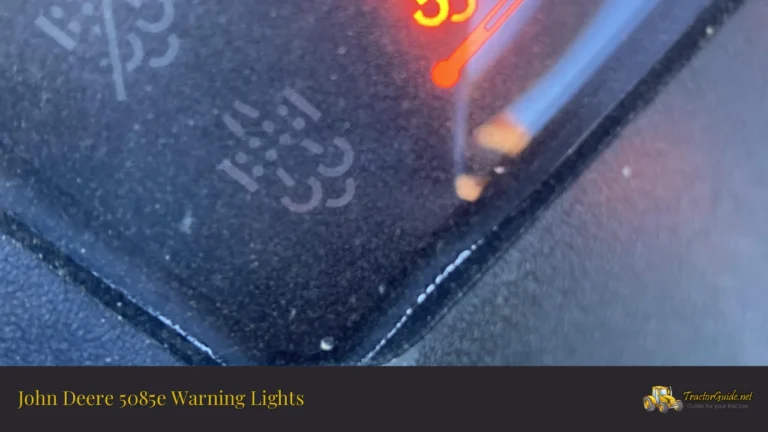 john deere 5085e warning lights