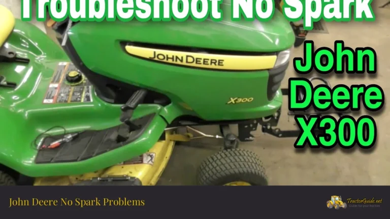 john deere no spark problems