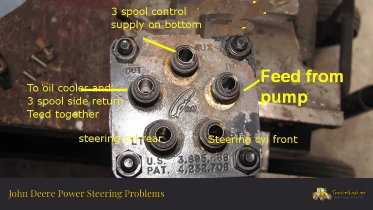 john deere power steering problems