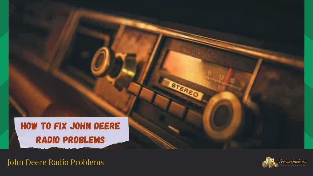 john deere radio problems