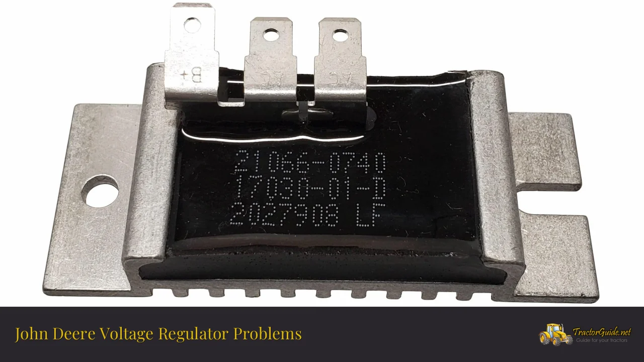 john deere voltage regulator problems