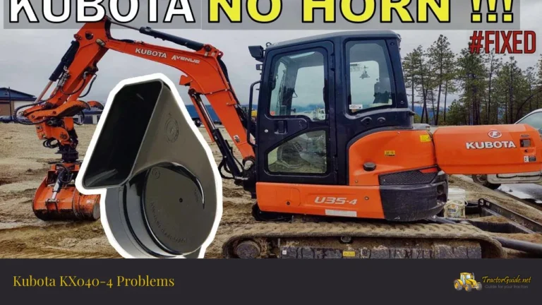 kubota kx040-4 problems