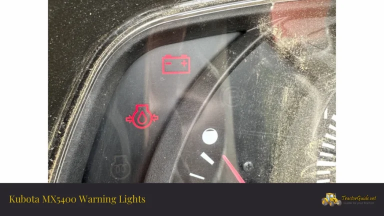 kubota mx5400 warning lights