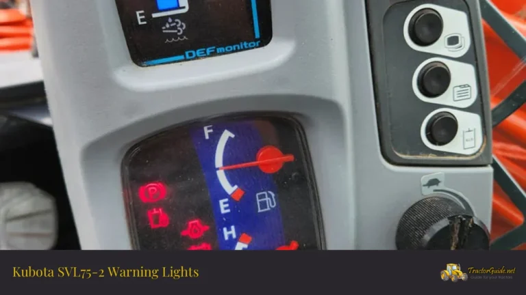 kubota svl75-2 warning lights