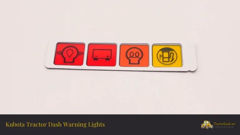 kubota tractor dash warning lights