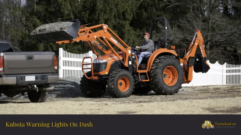 kubota warning lights on dash