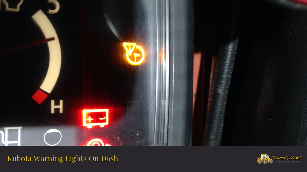 kubota warning lights on dash